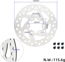 120mm Disc With 6 Screw Holes