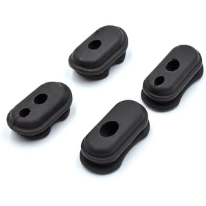 Black Rubber Cable Cover Cap Set